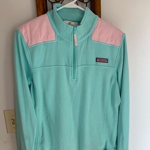 Mint green and pink Shep Shirt